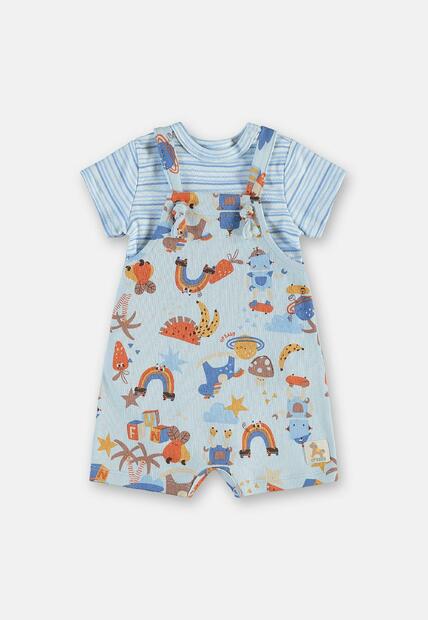 Conjunto Comfy Body Jardineira Up Baby