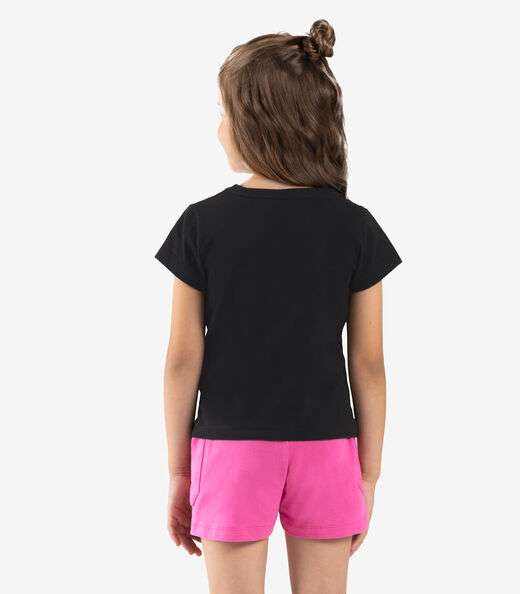 Blusa Infantil Meia Malha Rovi kids Preto