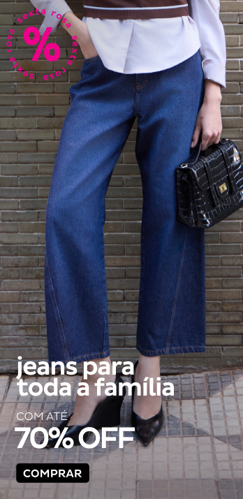 Tudo Jeans para toda família com até 70% OFF Tudo Jeans para toda família com até 70% OFF