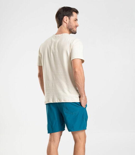 Bermuda Masculina Lisa De Microfibra Long Bong Azul