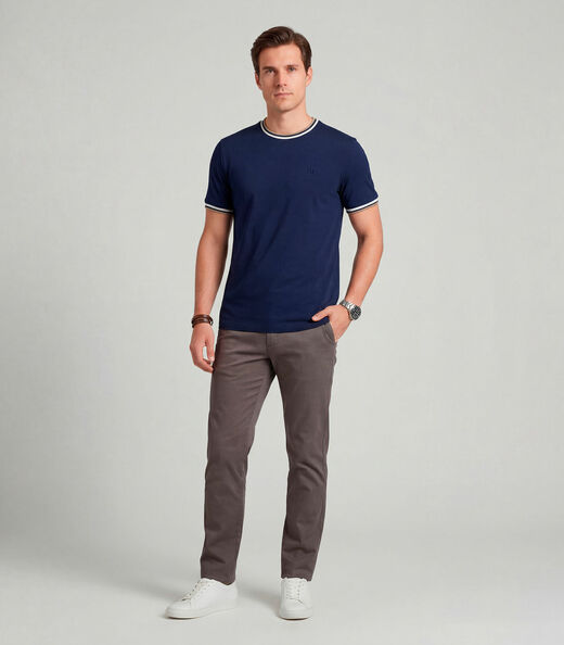 Camiseta Masculina Cotton e Retilinea Diametro Azul