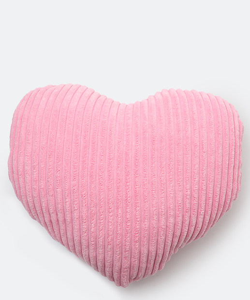 Almofada Coração Decorativa Plush Marisa Rosa