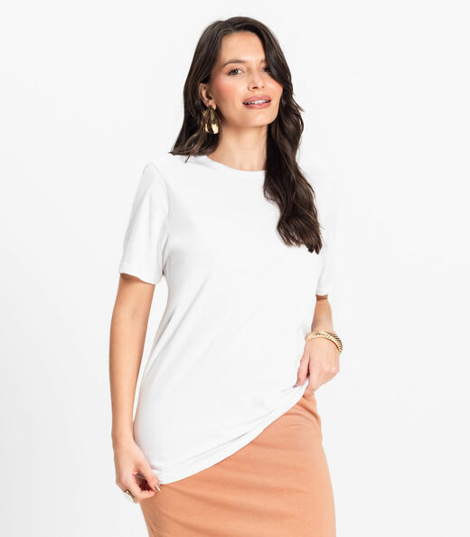 Camiseta Básica Unissex Rovitex Branco
