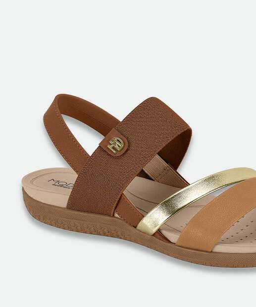 Sandália Feminina Rasteira Modare Marrom