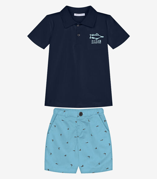 Image_Conjunto Infantil Polo Com Bermuda Trick Nick Azul
