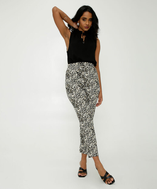 Blusa Regata Feminina Gola Alta Vazada Marisa
