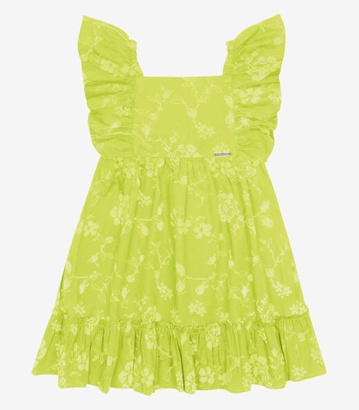 Image_Vestido Popeline Floral Bordado Trick Nick Verde