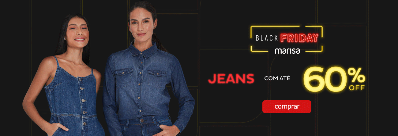 Jeans com até 60% OFF