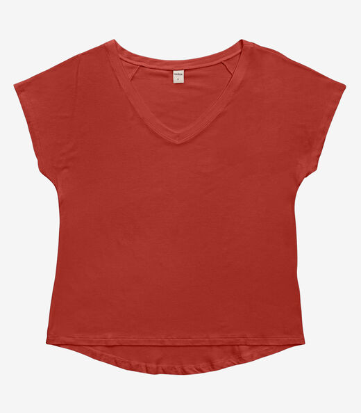Blusa Feminina Viscotorcion Rovitex Vermelho