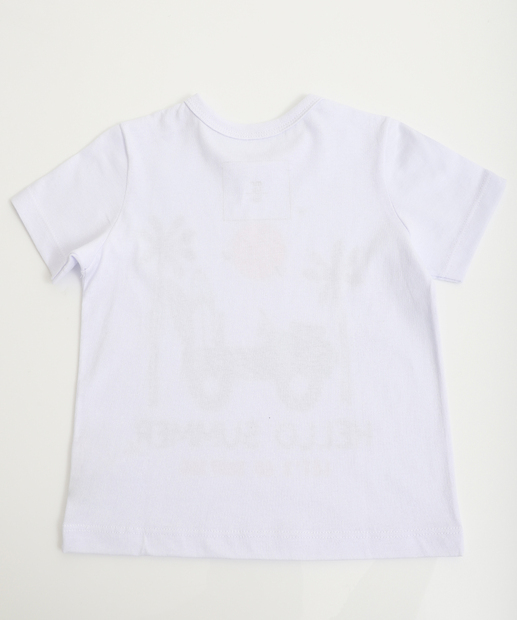 Camiseta Infantil Estampa Carro Marisa Tam 1 a 3 Branco
