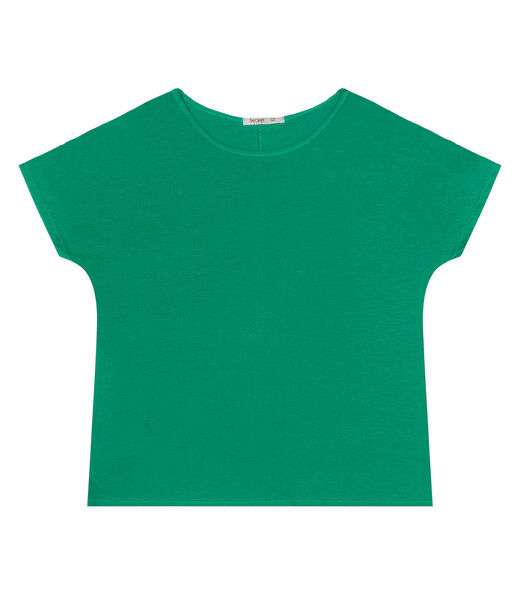 Blusa Manga Curta Feminina Plus Size Secret Glam Verde