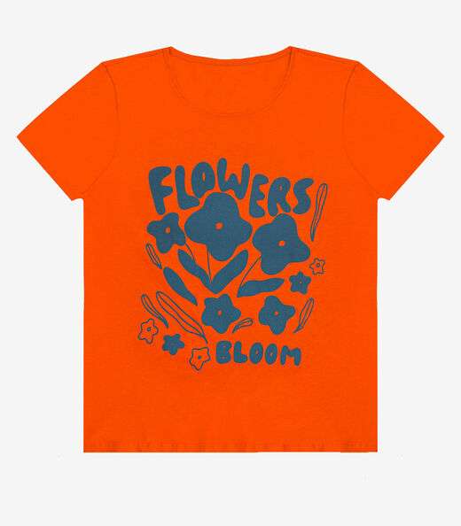 Image_Blusa T-Shirt Feminina Estampada Select Laranja