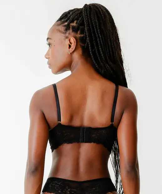 Sutiã Bra Top Renda Marisa Preto