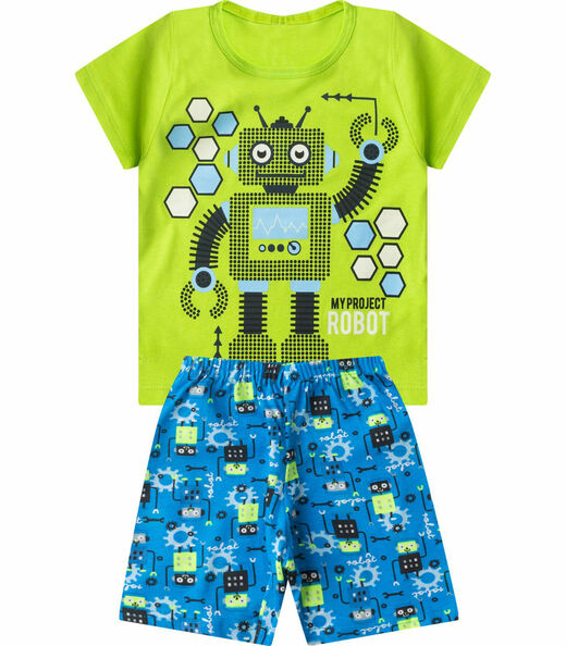 Image_Pijama Infantil Masculino Brilha No Escuro Select Verde