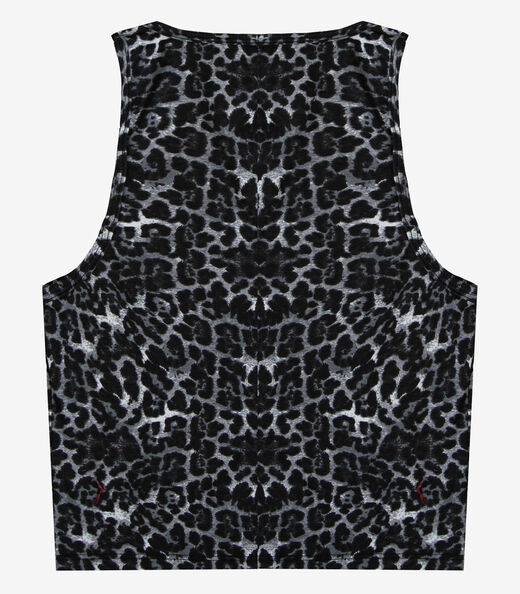 Regata Feminina Estampada Em Cotton Infinita Cor Cinza
