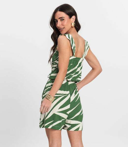 Macaquinho Feminino Curto Infinita Cor Verde