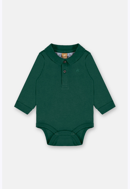 Body Polo Manga Longa Bebê Menino Up Baby