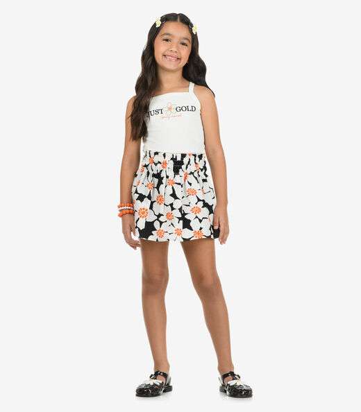 Conjunto Regata com Saia Rovi Kids Preto