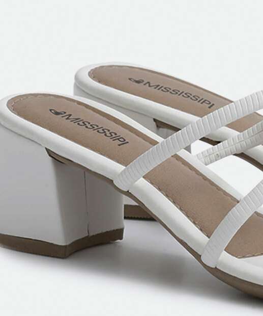 Tamanco Feminino Salto Grosso Tiras Mississipi 