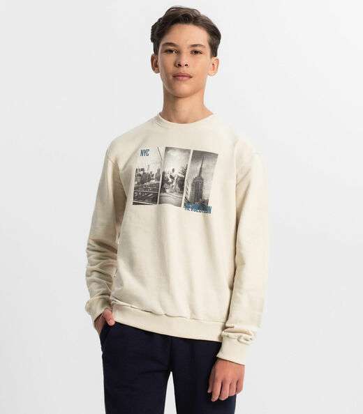 Image_Blusão Juvenil Menino Em Moletom Minty Bege