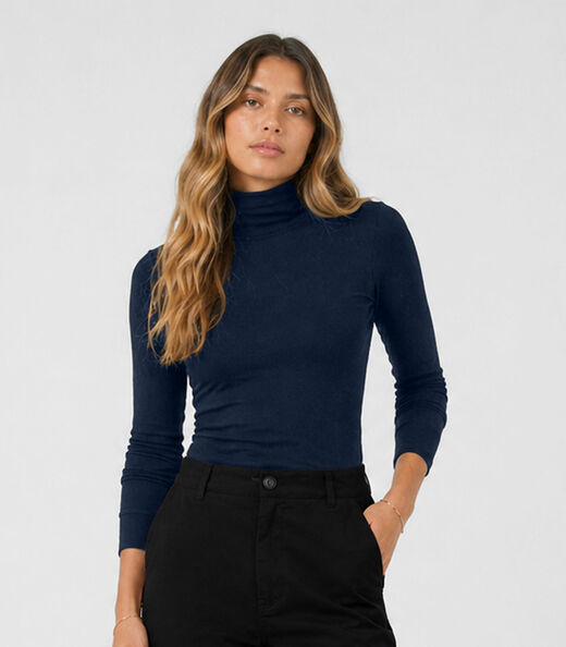Image_Blusa Feminina Manga Longa Visco Premiere Dianna Azul