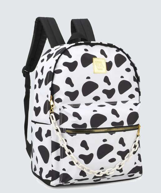 Mochila Feminina Animal Print Corrente Up4You