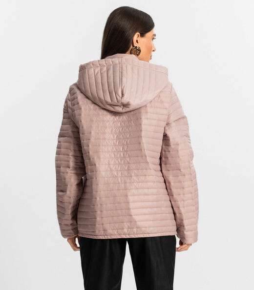 Jaqueta Feminina Com Capuz Endless Rosa