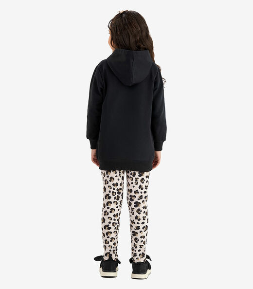 Conjunto Blusão com Legging Rovi Kids Preto
