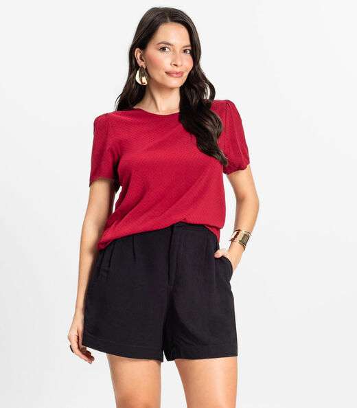 Image_Blusa Feminina Em Viscose Infinita Cor Vermelho