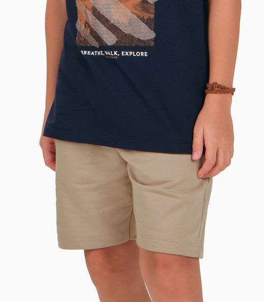 Conjunto Camiseta com Bermuda Menino Trick Nick Azul