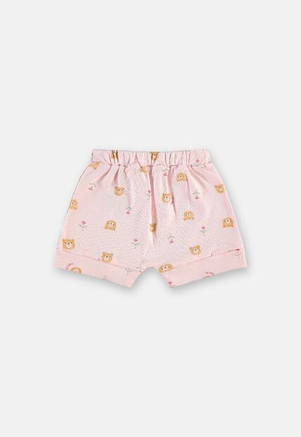 Conjunto Body Short Bebê Menina Up Baby