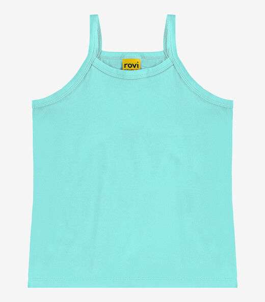 Regata De Alça Infantil Feminina Rovi Kids Azul