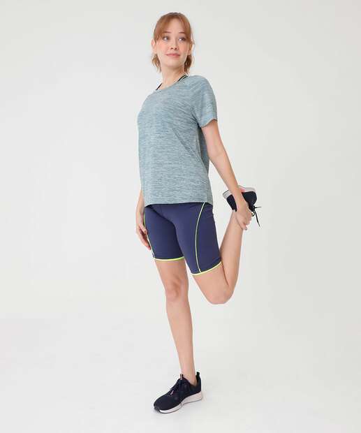 Blusa Feminina Fitness Mescla Marisa