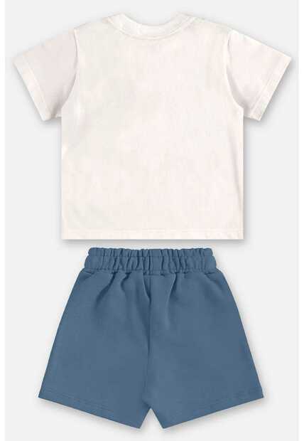 Conjunto Camiseta e Bermuda Bebê Up Baby