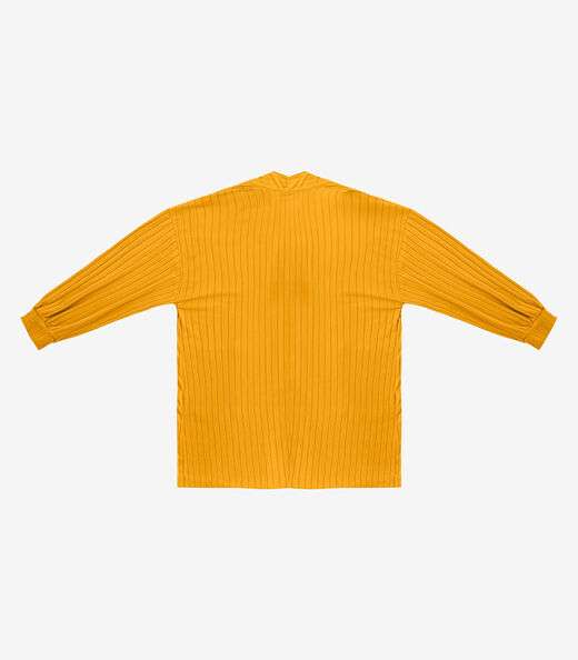 Cardigan Feminino Pluz Size Infinita Cor Amarelo