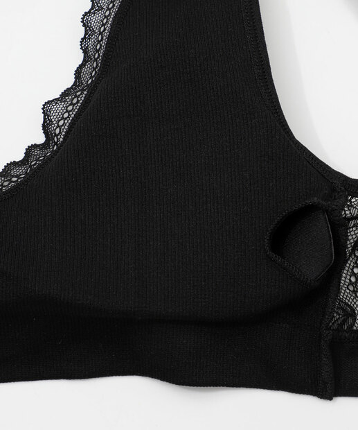 Sutiã Top Bojo com Renda Marisa Preto