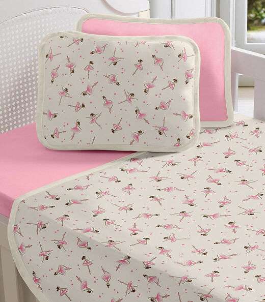 Fronha Avulsa Baby Estampada Vivaldi Rosa
