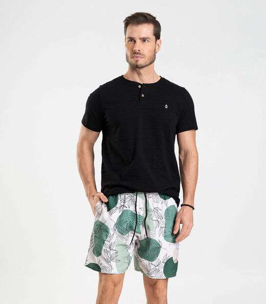 Bermuda Masculina De Microfibra Long Bong Verde