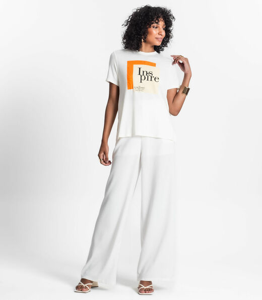 Blusa Feminina Estampada Select Bege