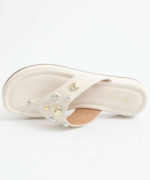 Tamanco Feminino Via Uno Off White