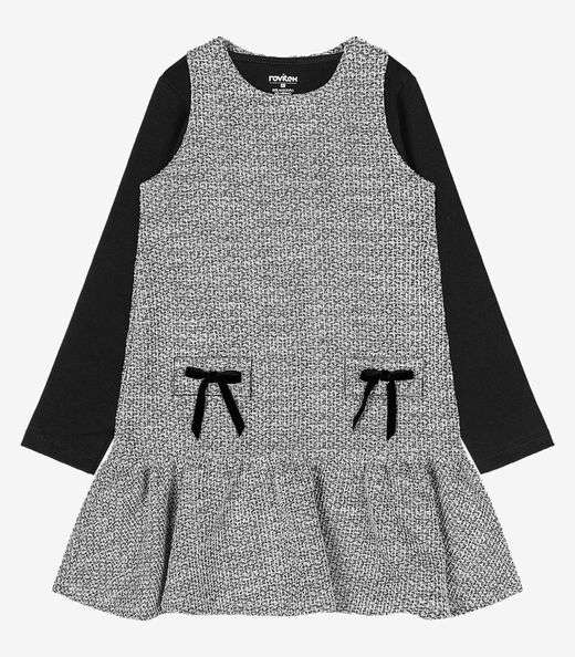 Conjunto Vestido Com Blusa Trick Nick Preto