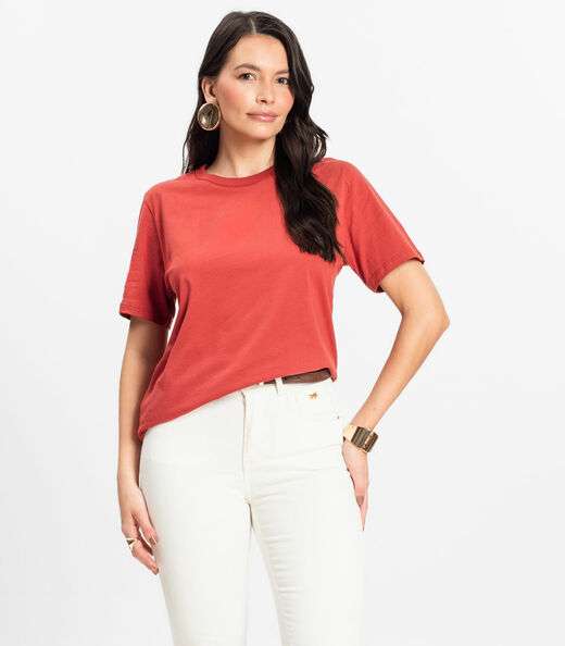 Image_Camiseta Básica Unissex Rovitex Vermelho