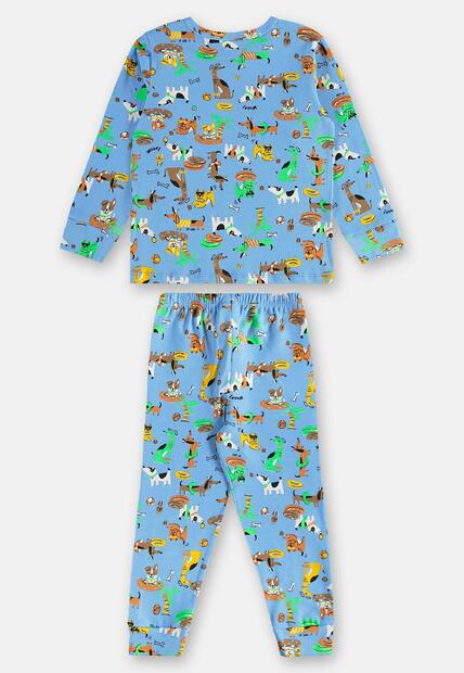 Pijama Longo Infantil Unissex Suedine Up Baby