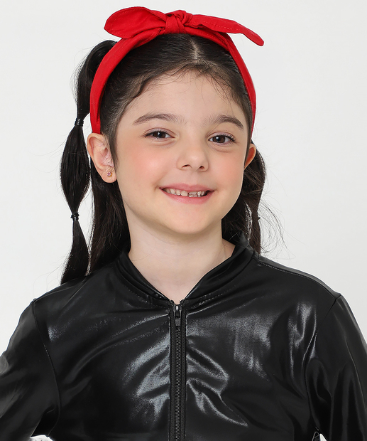 Jaqueta Infantil Bomber Holográfica Marisa Tam 4 a 10 Preto