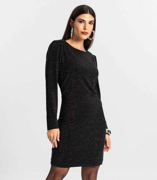 Vestido Manga Longa Endless Preto