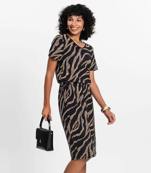 Vestido Midi Feminino Select Preto