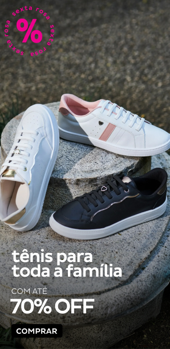 Tênis para toda família com até 70% OFF Tênis para toda família com até 70% OFF