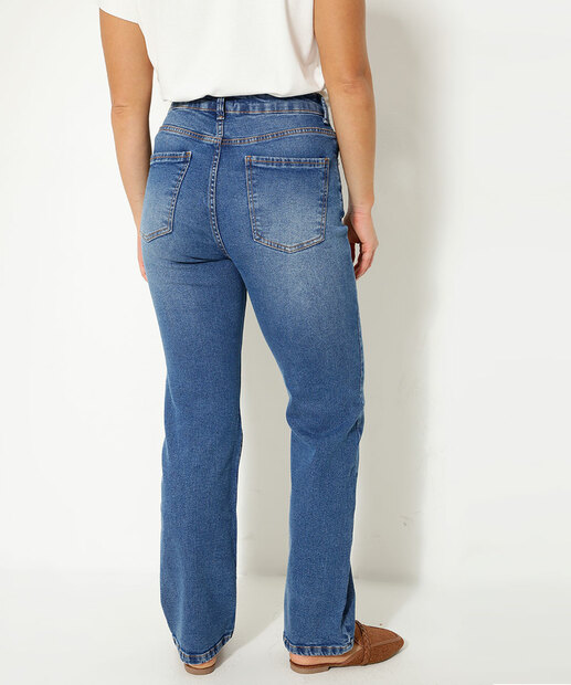 Calça Jeans Puídos Reta Feminina Marisa