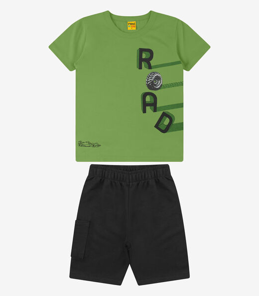 Image_Conjunto Camiseta com Bermuda Menino Rovi Kids Verde