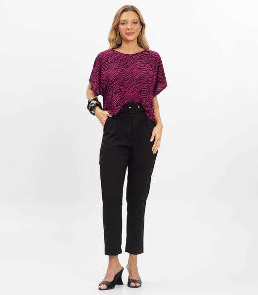 Blusa Feminina em Liganete Infinita Cor Rosa